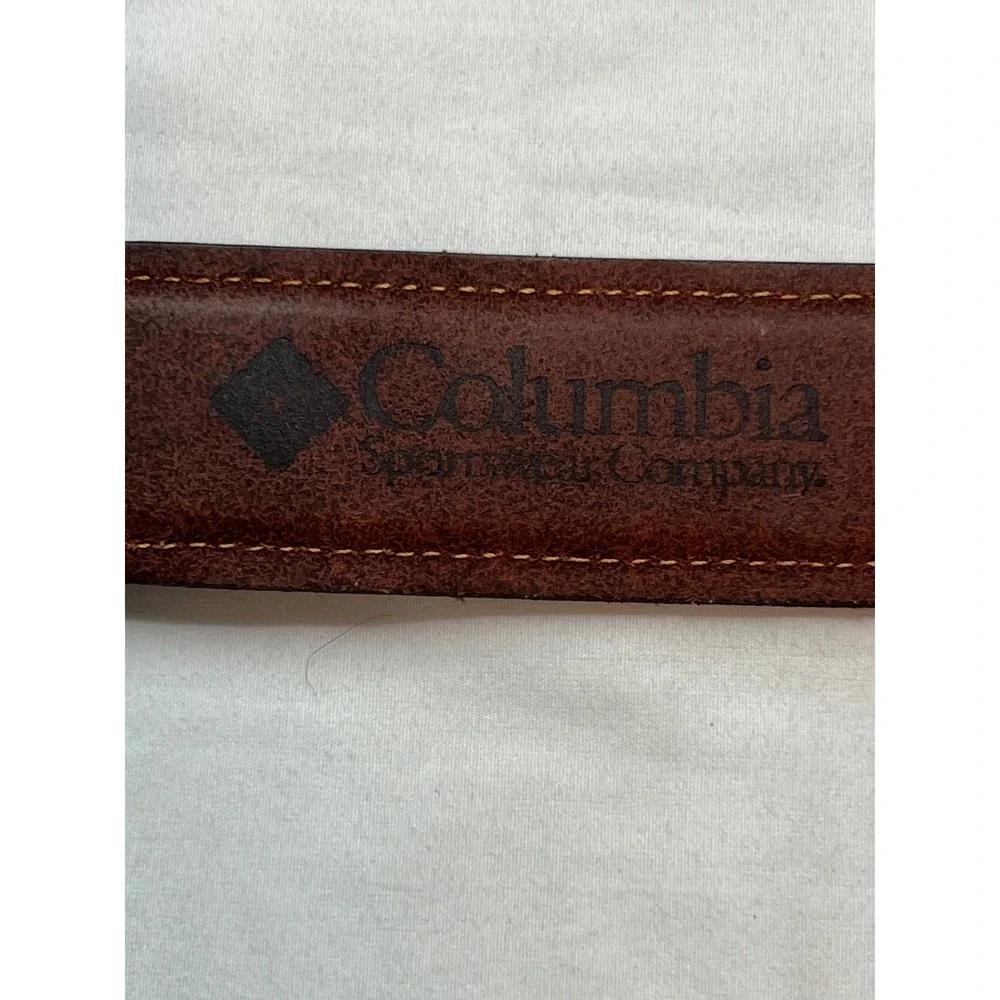 Columbia leather belt